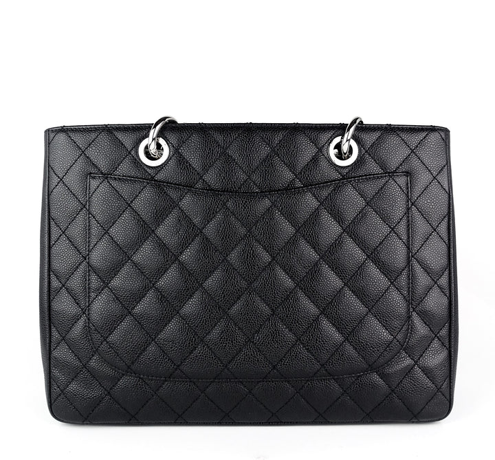 grand shopping tote gst caviar leather bag