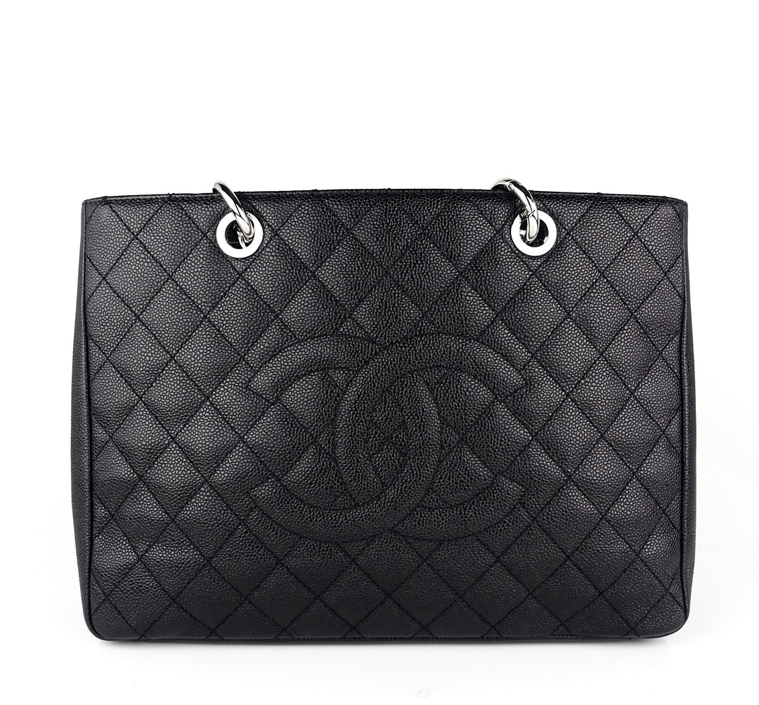 grand shopping tote gst caviar leather bag