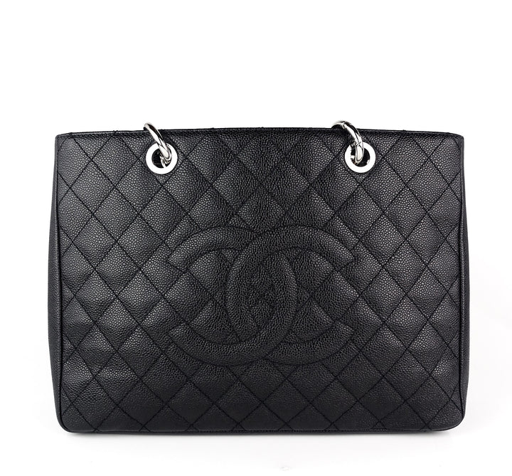 grand shopping tote gst caviar leather bag