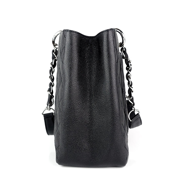grand shopping tote gst caviar leather bag