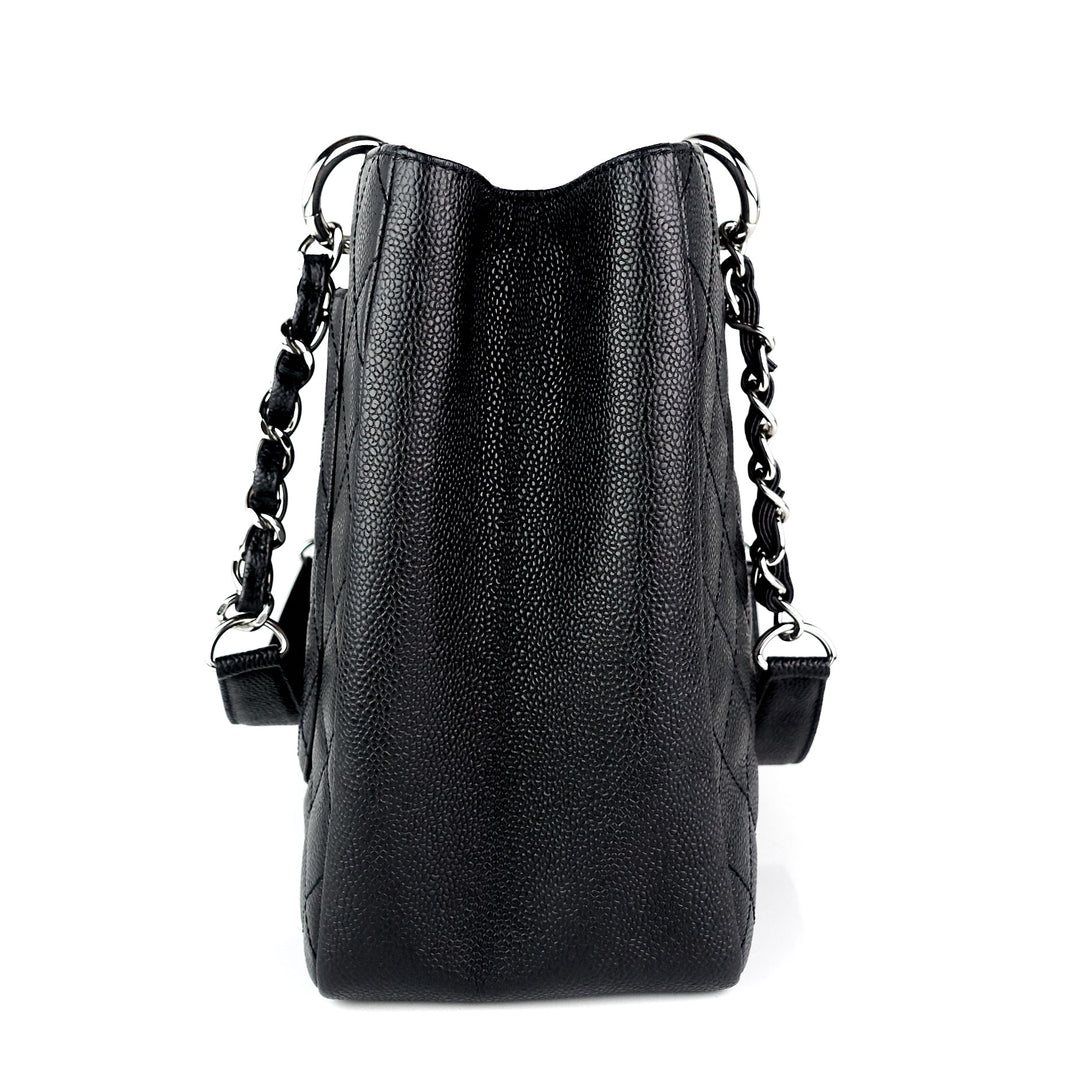grand shopping tote gst caviar leather bag