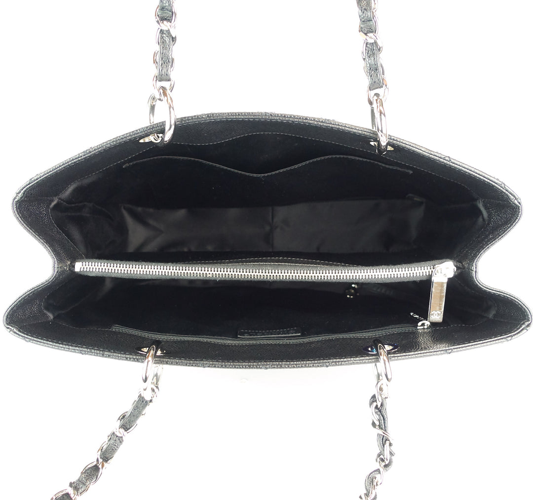 grand shopping tote gst caviar leather bag