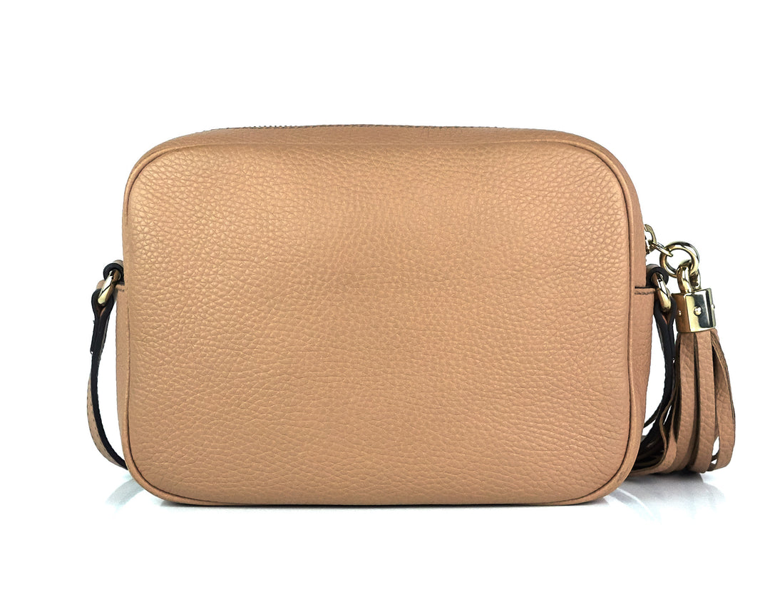soho disco grained calf leather small crossbody bag