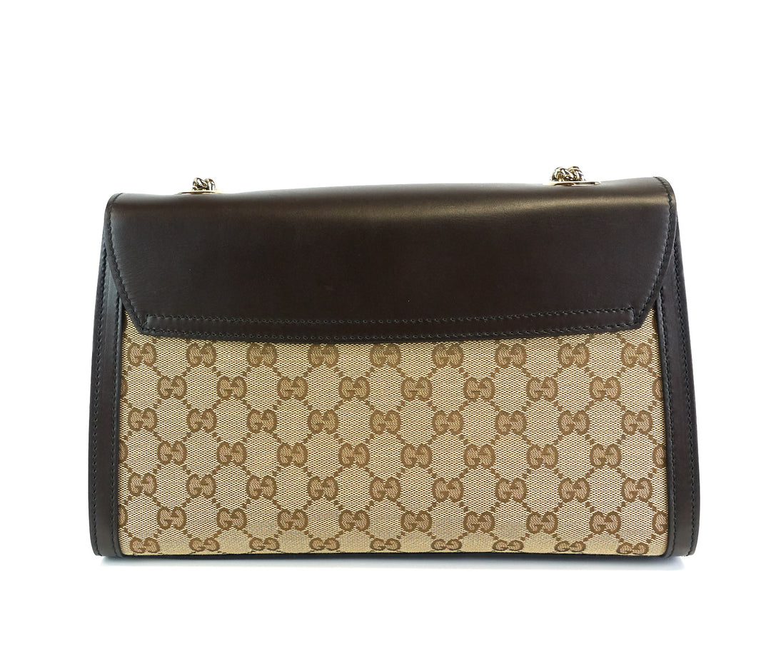 emily guccissima canvas chain bag