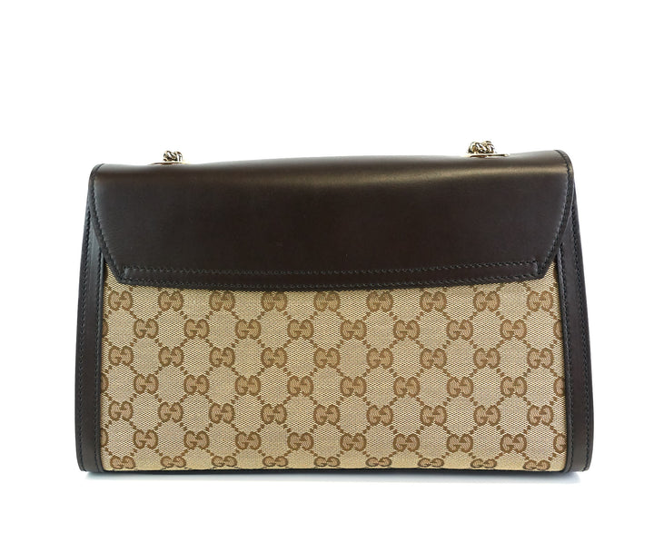 emily guccissima canvas chain bag