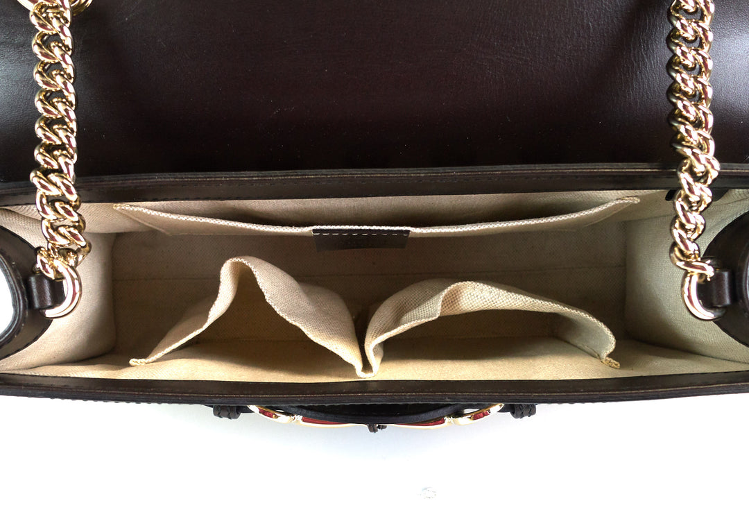 emily guccissima canvas chain bag