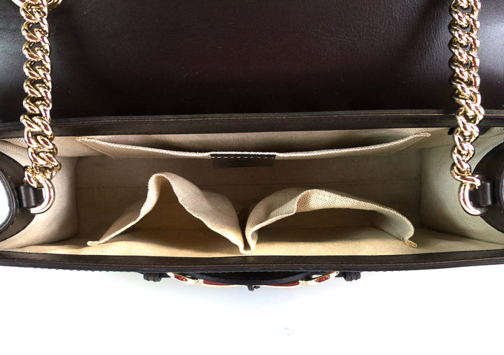 emily guccissima canvas chain bag