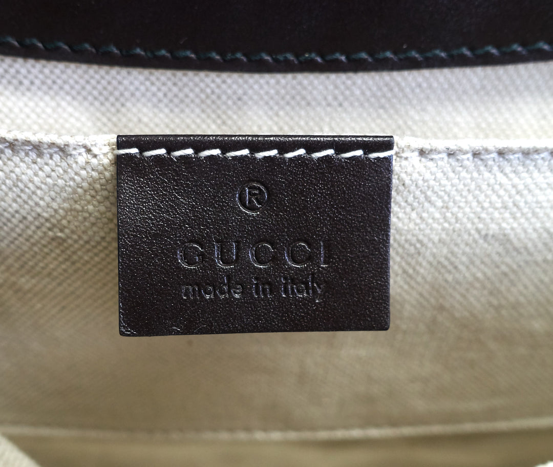 emily guccissima canvas chain bag