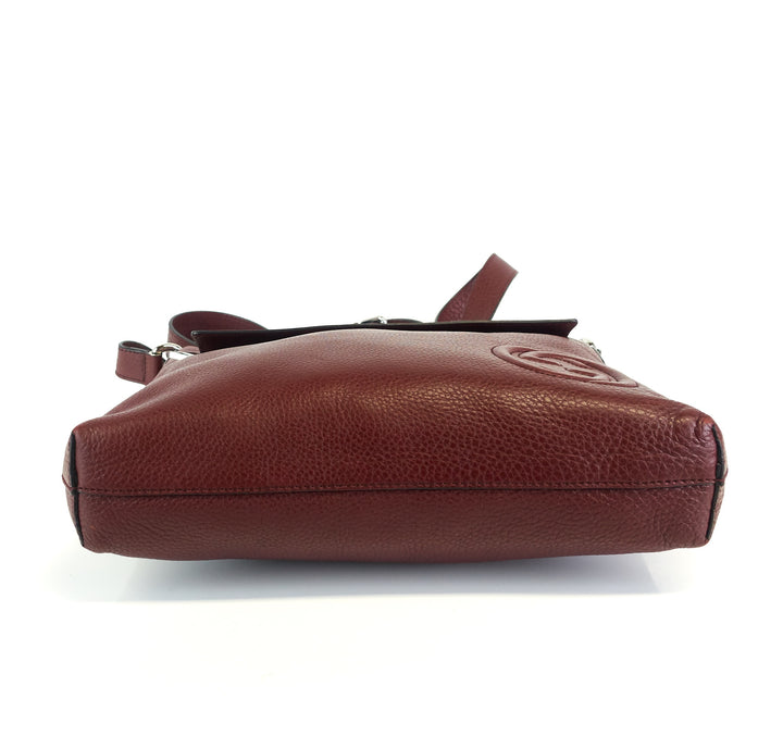 soho calf leather front flap pocket medium bag