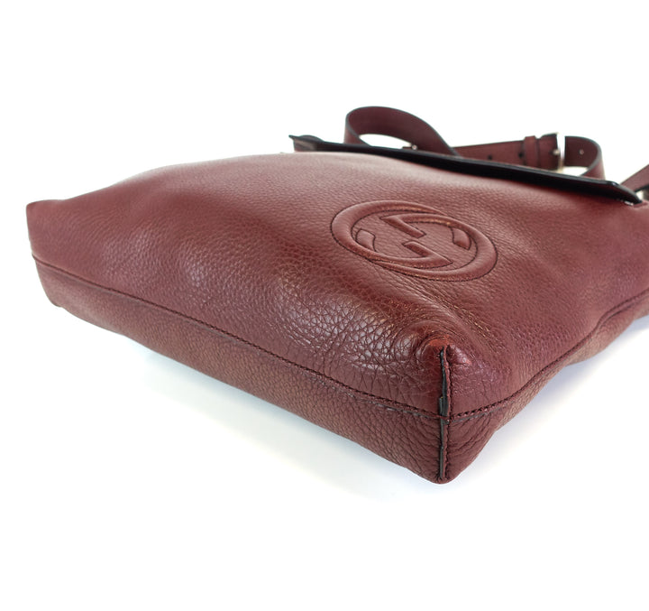 soho calf leather front flap pocket medium bag