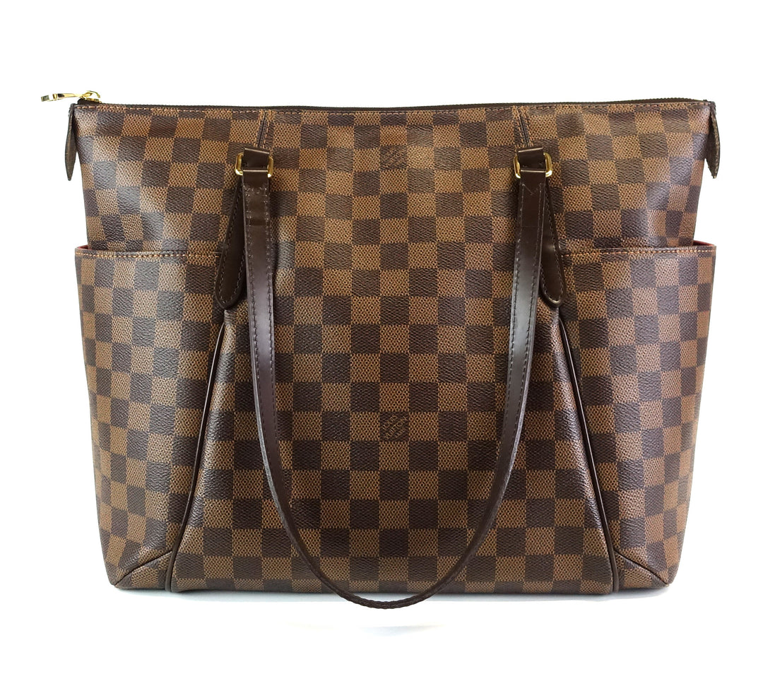 totally mm damier ebene canvas shoulder bag