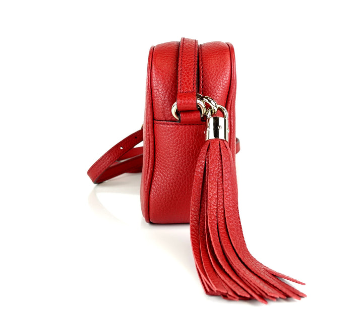 soho disco grained leather small crossbody bag