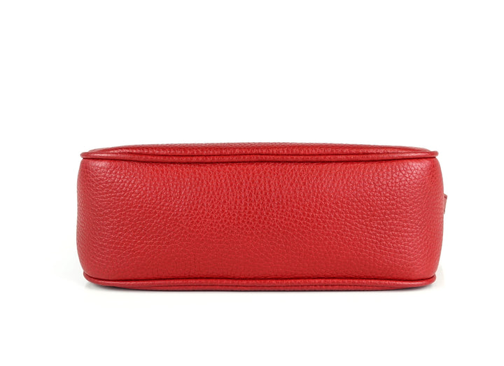 soho disco grained leather small crossbody bag