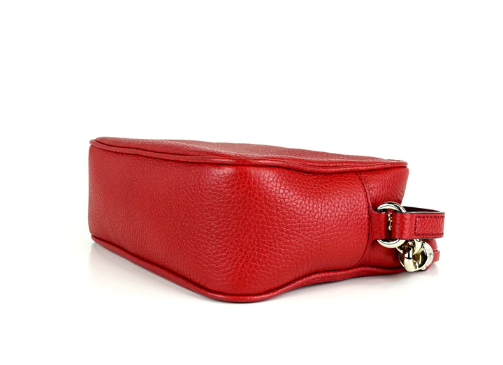 soho disco grained leather small crossbody bag