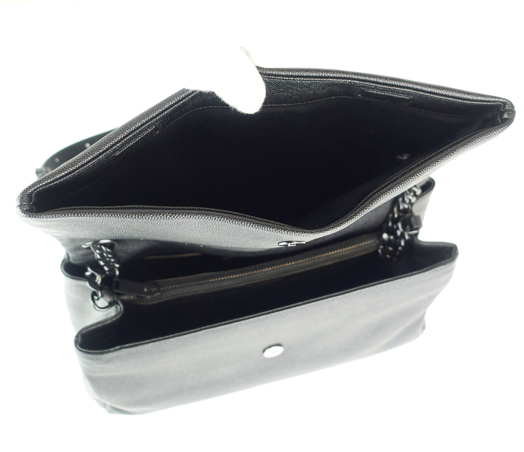 west hollywood textured calf leather medium bag