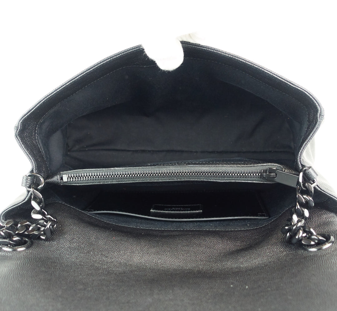 west hollywood textured calf leather medium bag