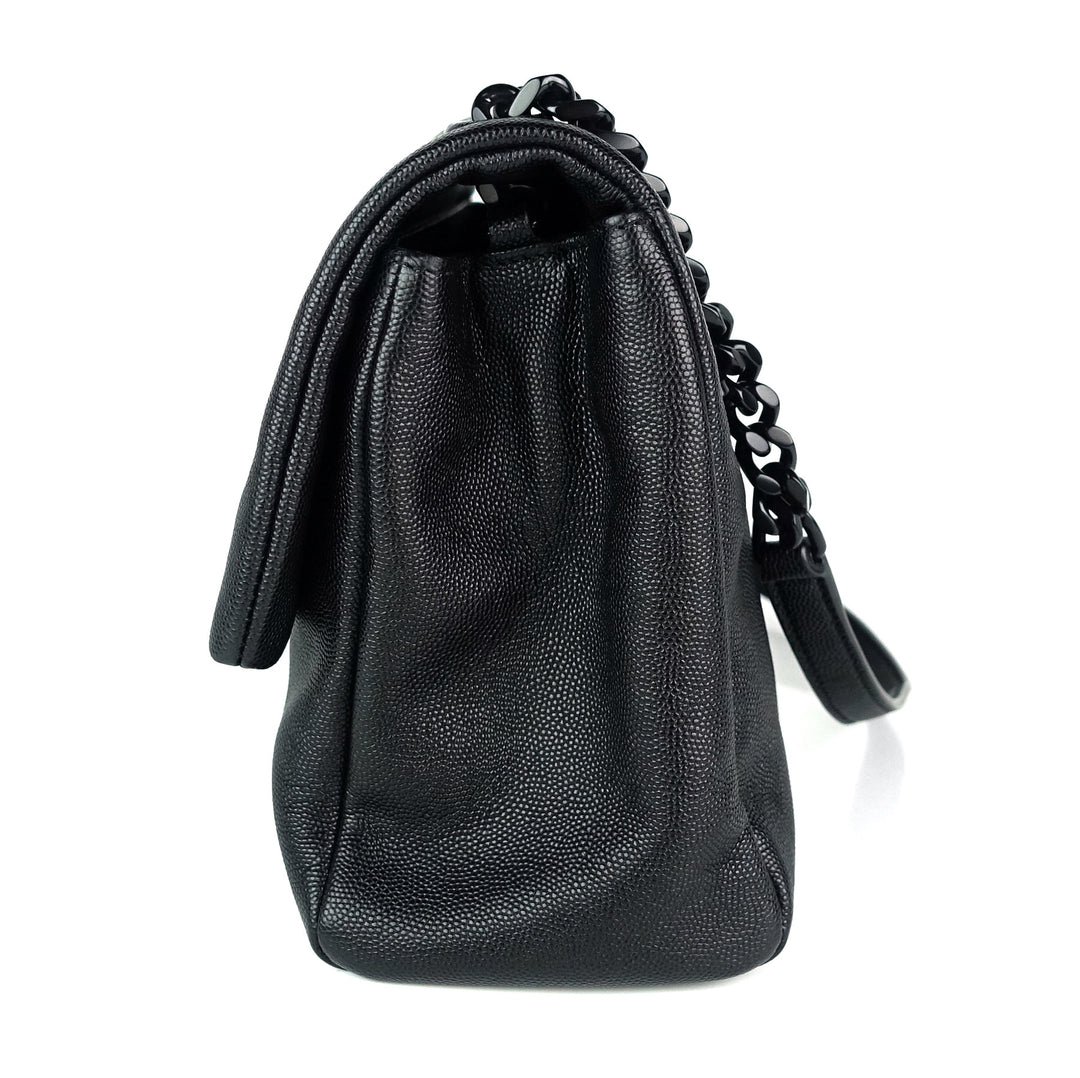 west hollywood textured calf leather medium bag