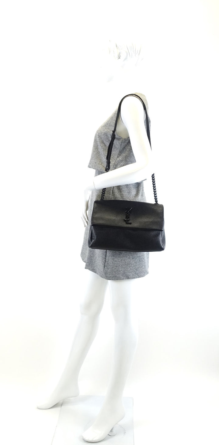 west hollywood textured calf leather medium bag