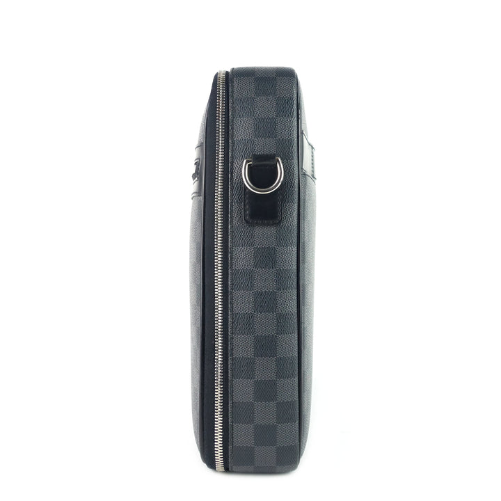 steeve damier graphite canvas briefcase bag