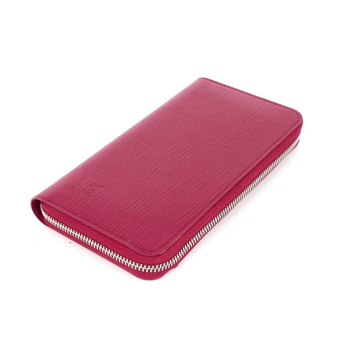 zippy wallet fuchsia epi leather wallet