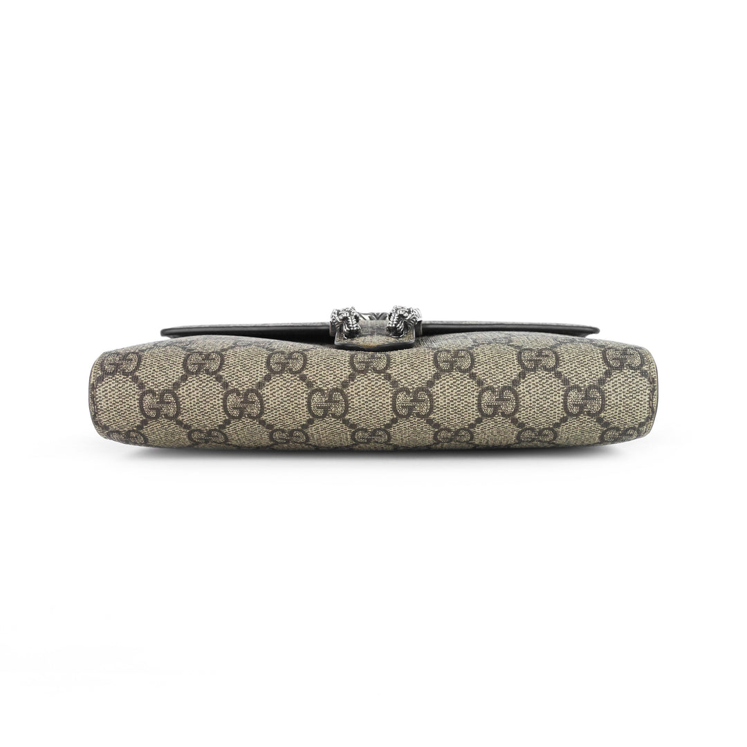 dionysus gg coated canvas chain wallet bag