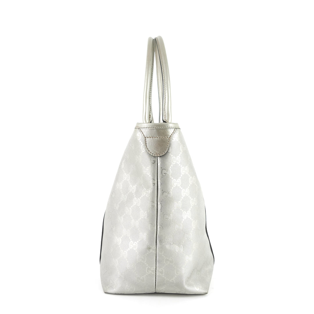 joy gg imprimé coated canvas tote bag
