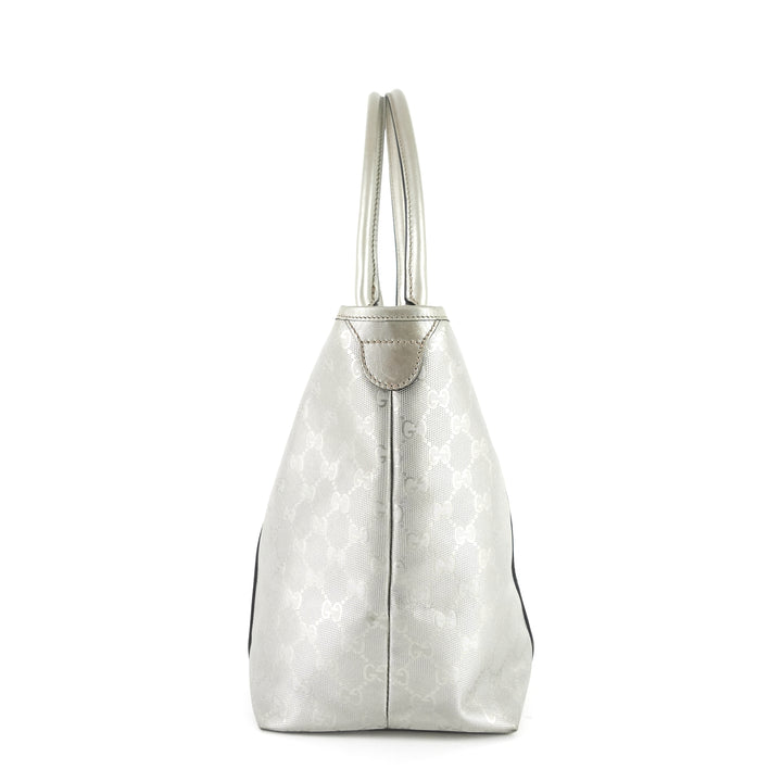 joy gg imprimé coated canvas tote bag