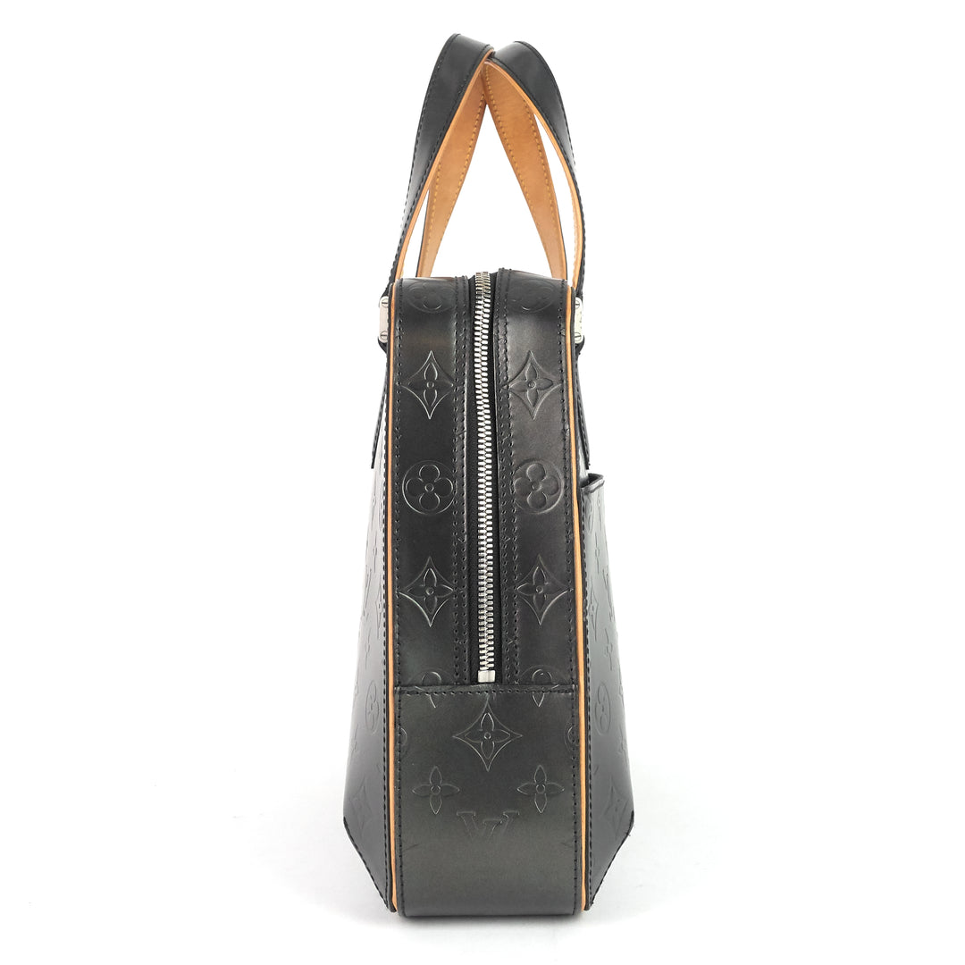 malden monogram mat leather bag