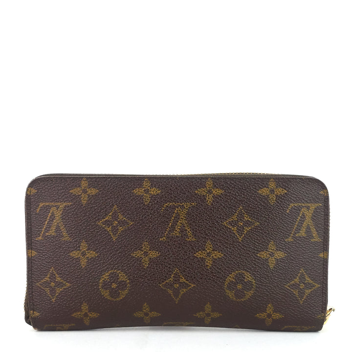 zippy monogram canvas zip-around wallet