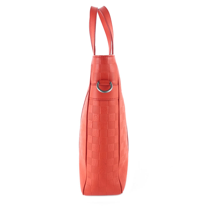 tadao pm damier infini leather tote bag