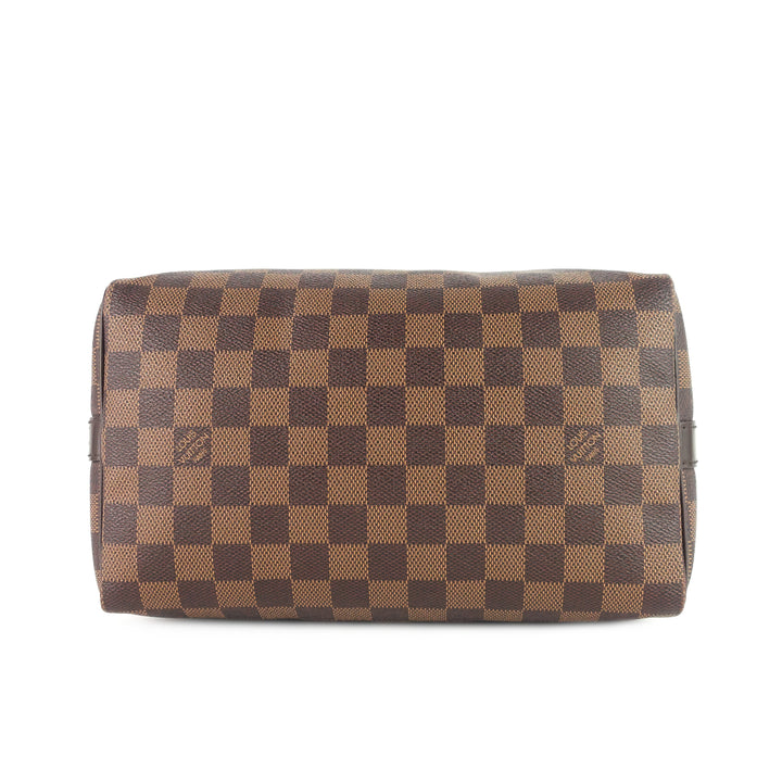 speedy bandoulière 25 damier ebene canvas bag