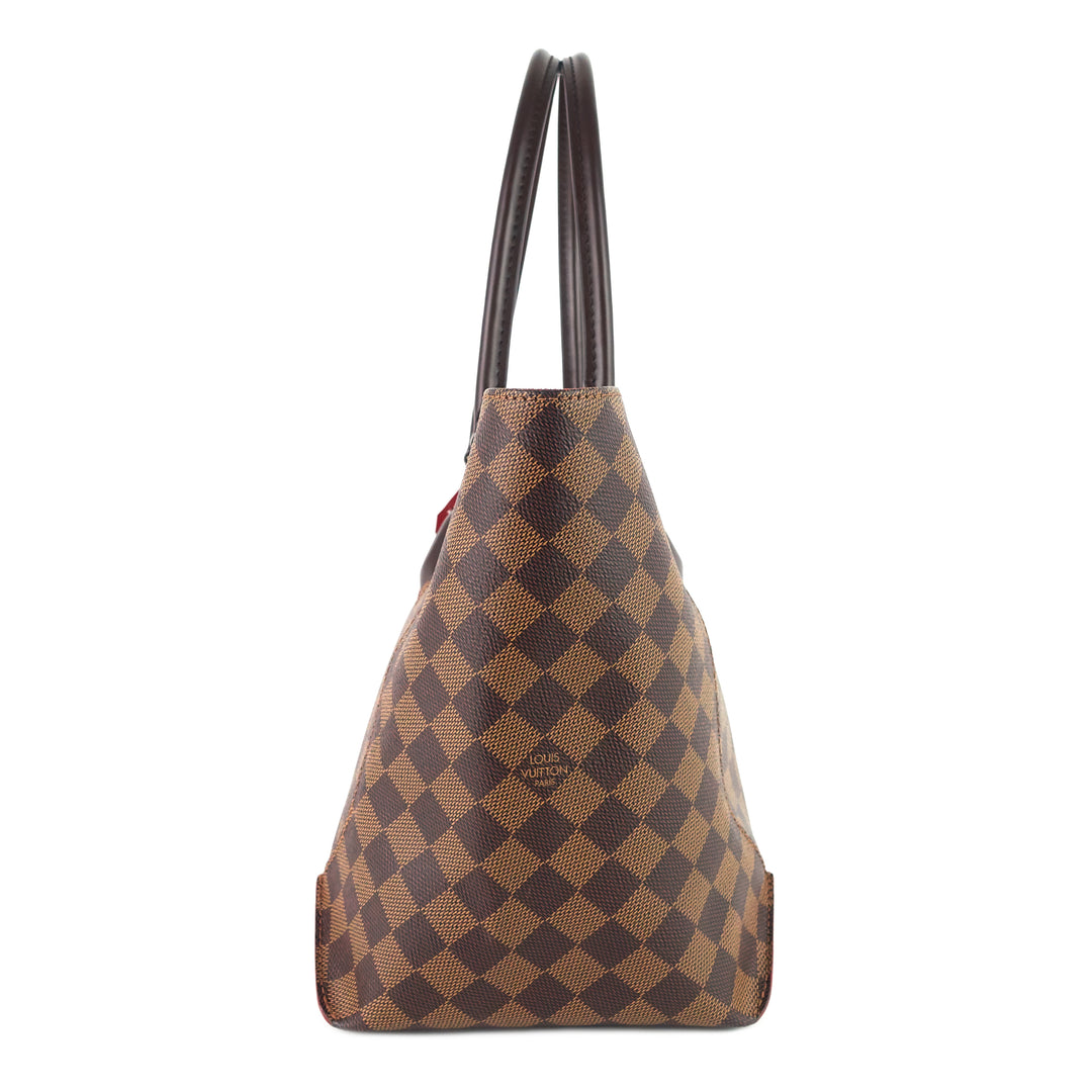 caissa mm damier ebene canvas tote bag