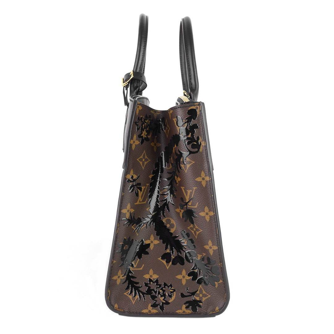 city steamer mm monogram blossom canvas bag