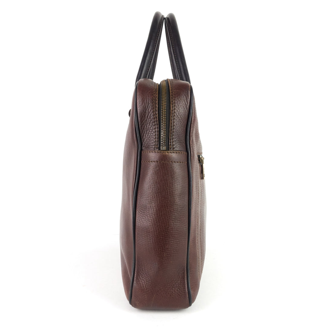 utah huron leather work bag