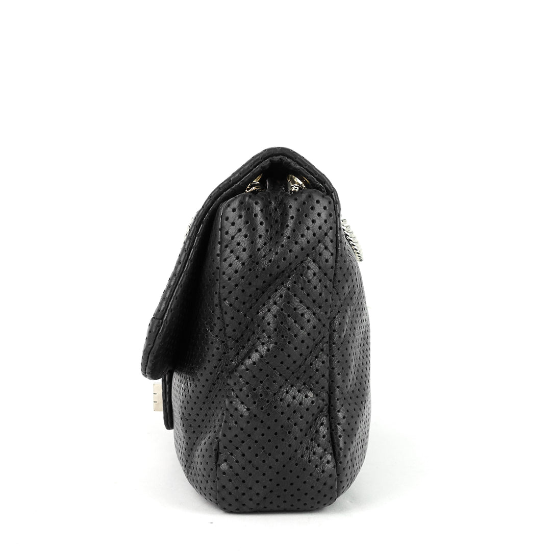 perforated reissue lambskin flap bag