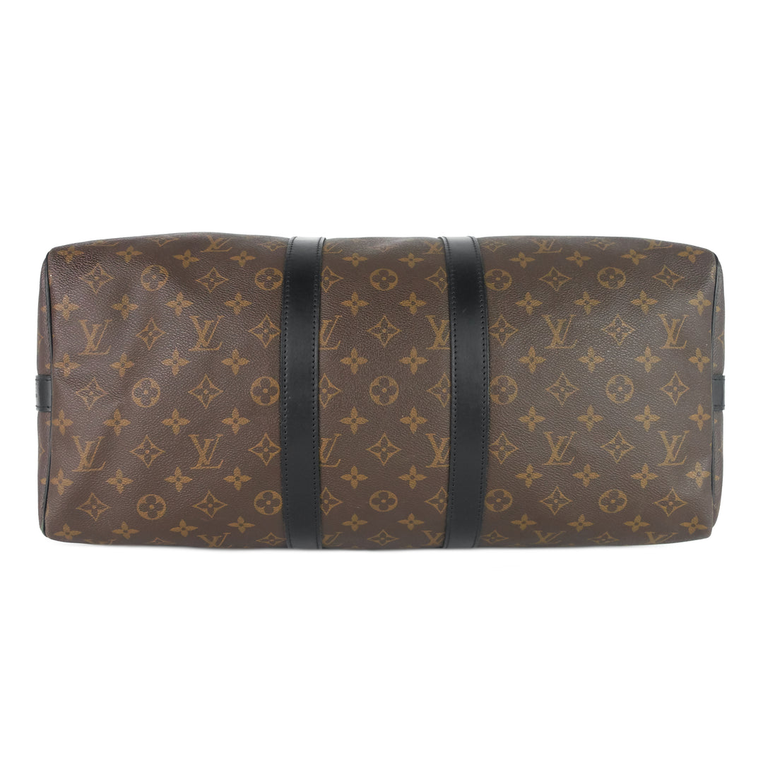 keepall 45 bandoulière macassar monogram canvas bag