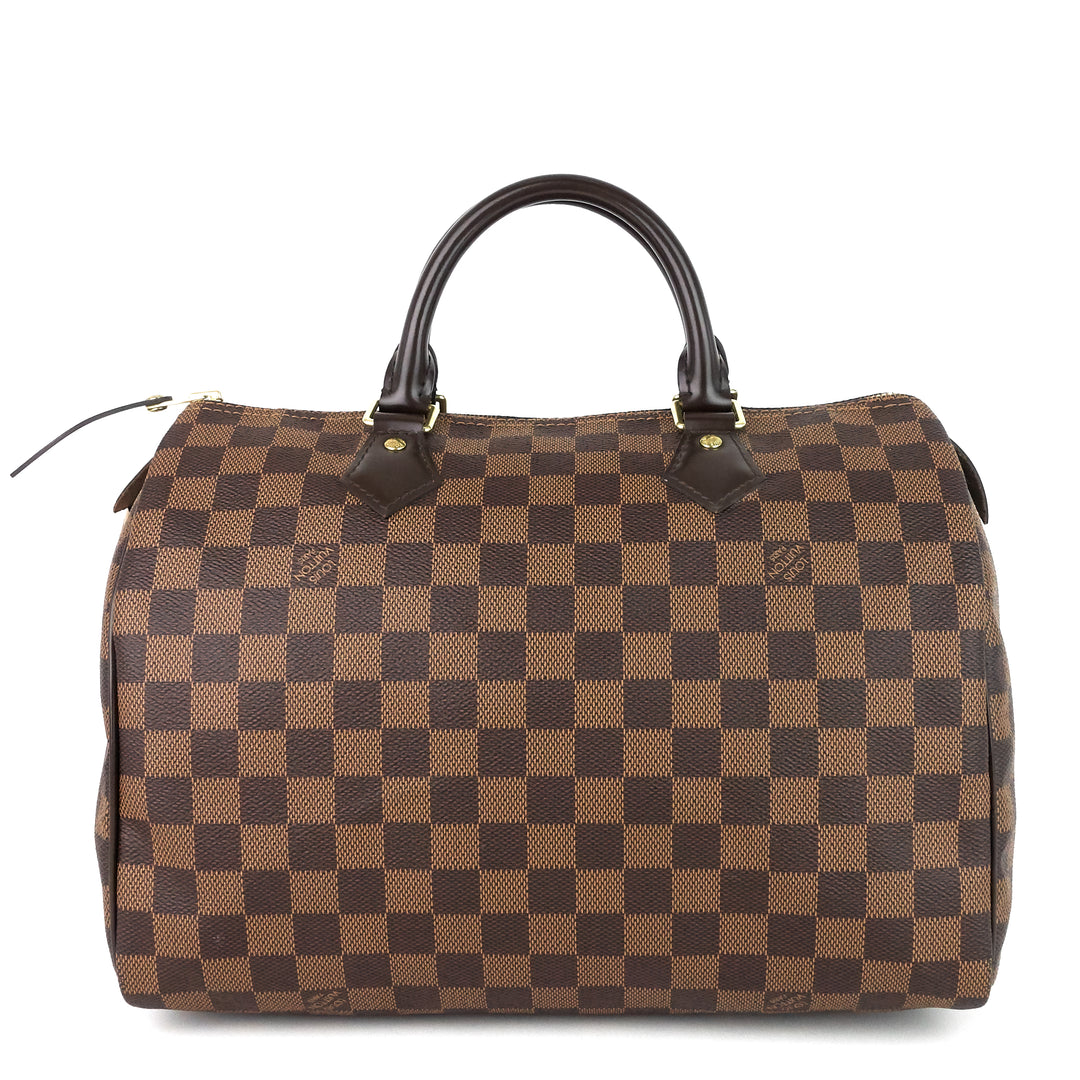 speedy 30 damier ebene canvas bag