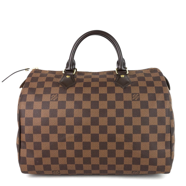 speedy 30 damier ebene canvas bag