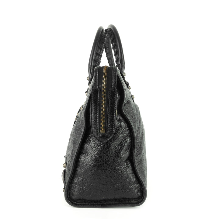 city classic studs medium lambskin leather bag