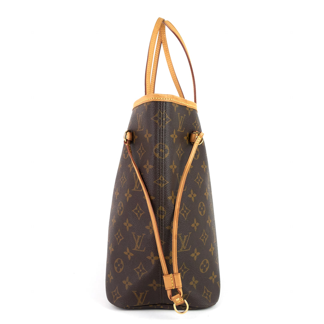 neverfull mm monogram canvas tote bag