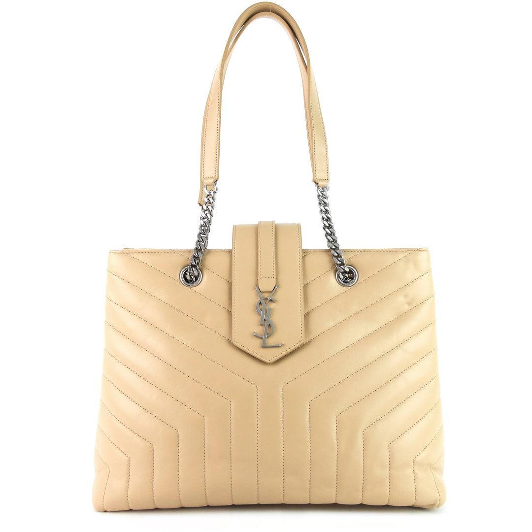 loulou large calfskin tote bag