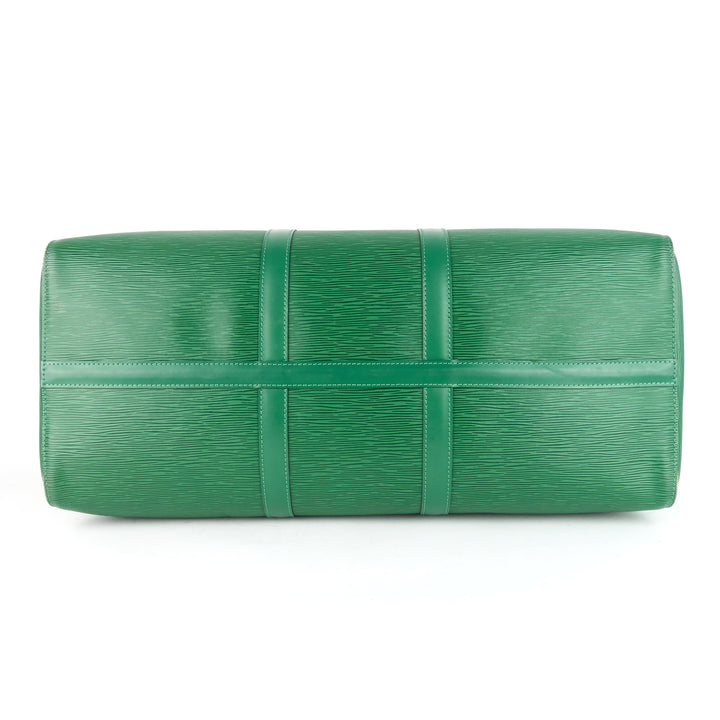 keepall 50 green epi leather bag