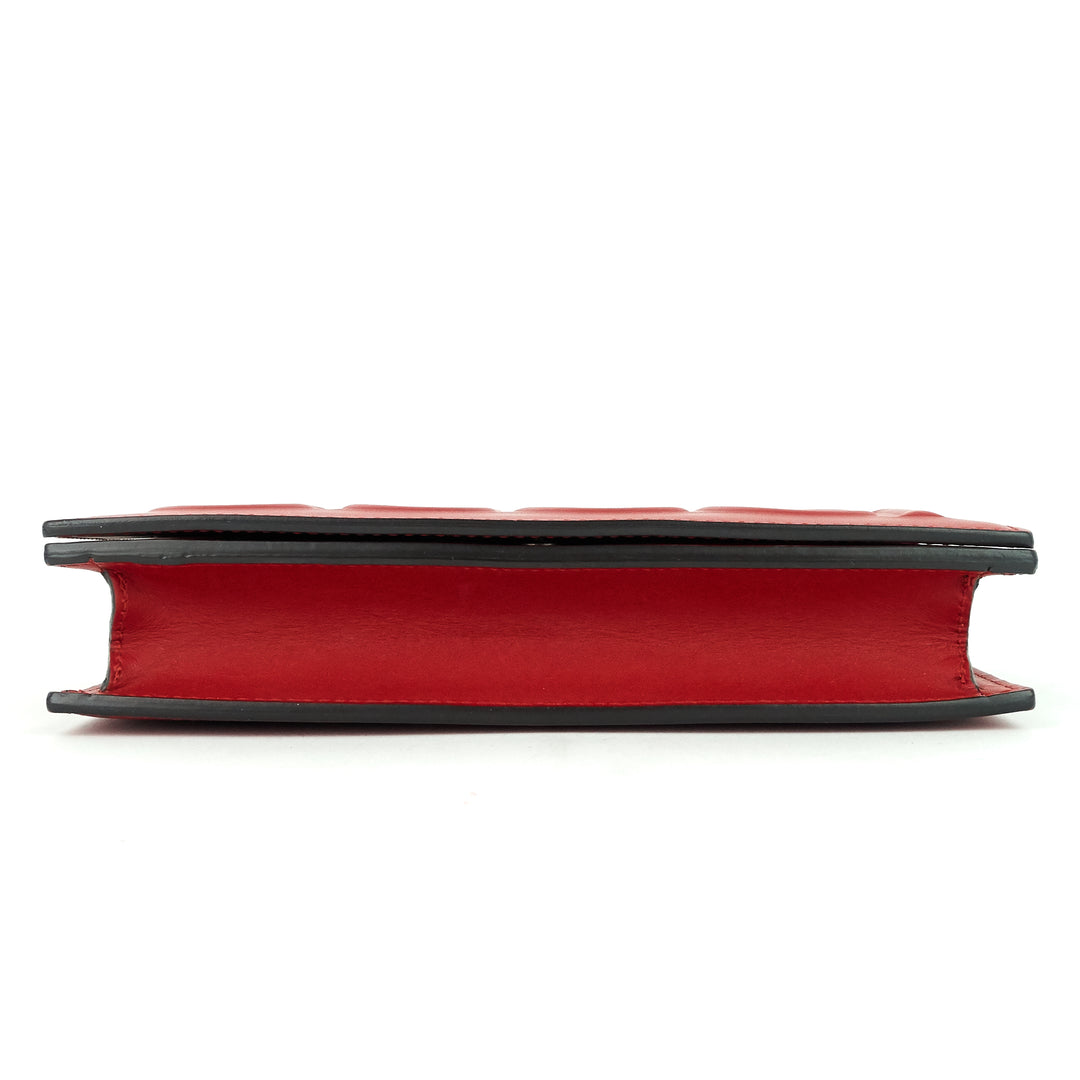 xl calf leather wallet on chain