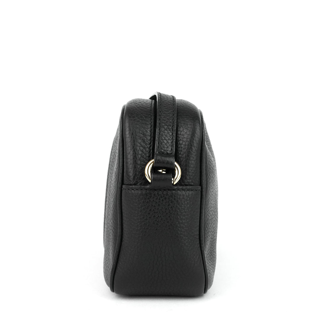 soho disco pebbled leather crossbody bag