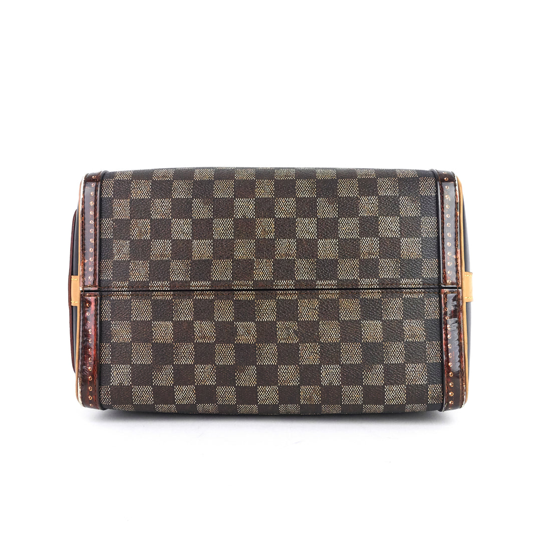 speedy noir 25 bandoulière time trunk coated canvas bag