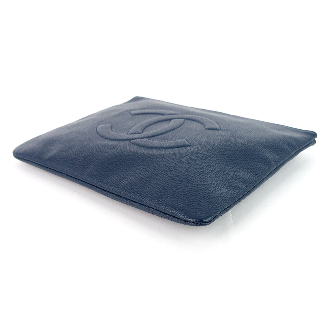 timeless cc caviar pouch