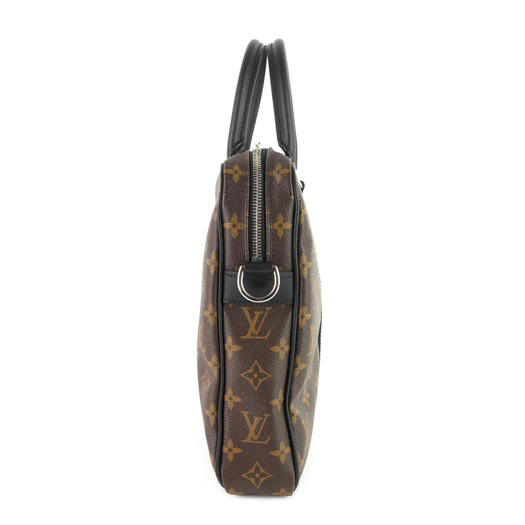 porte-documents voyage pm monogram macassar canvas briefcase bag