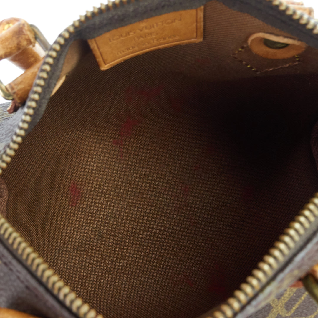 mini hl speedy monogram canvas bag with strap