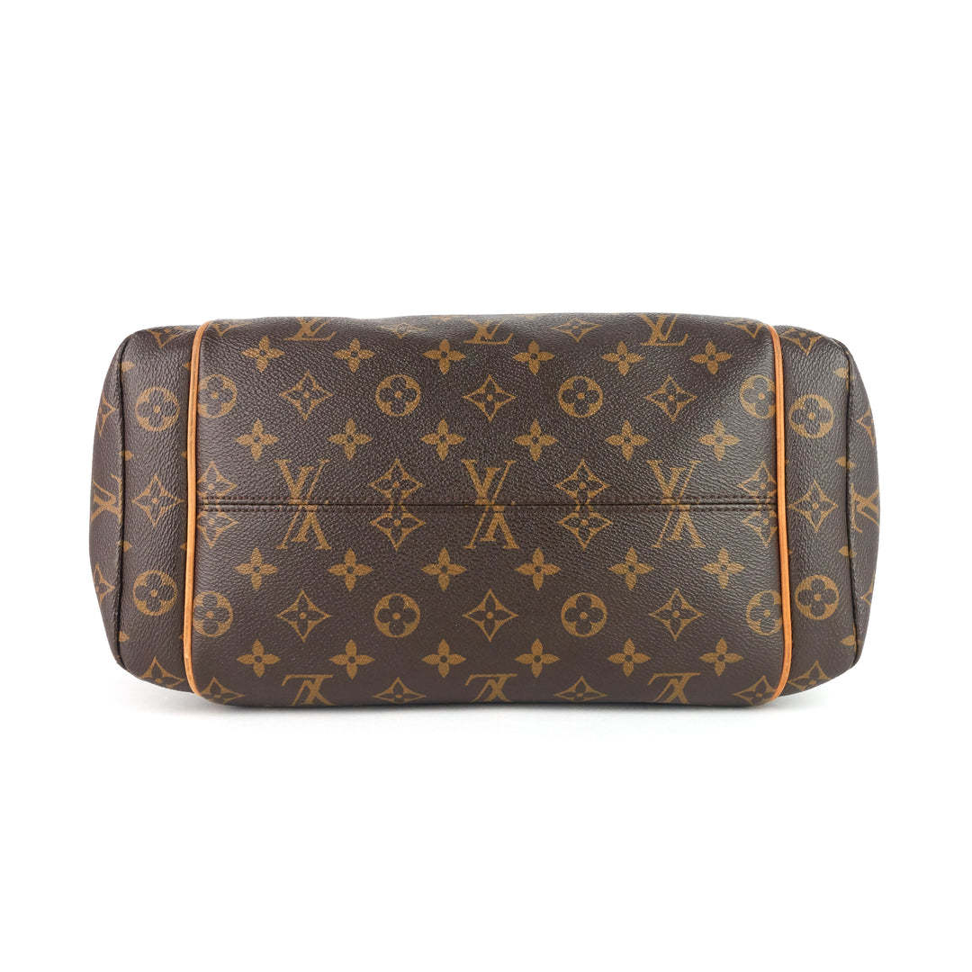 totally mm monogram canvas tote bag