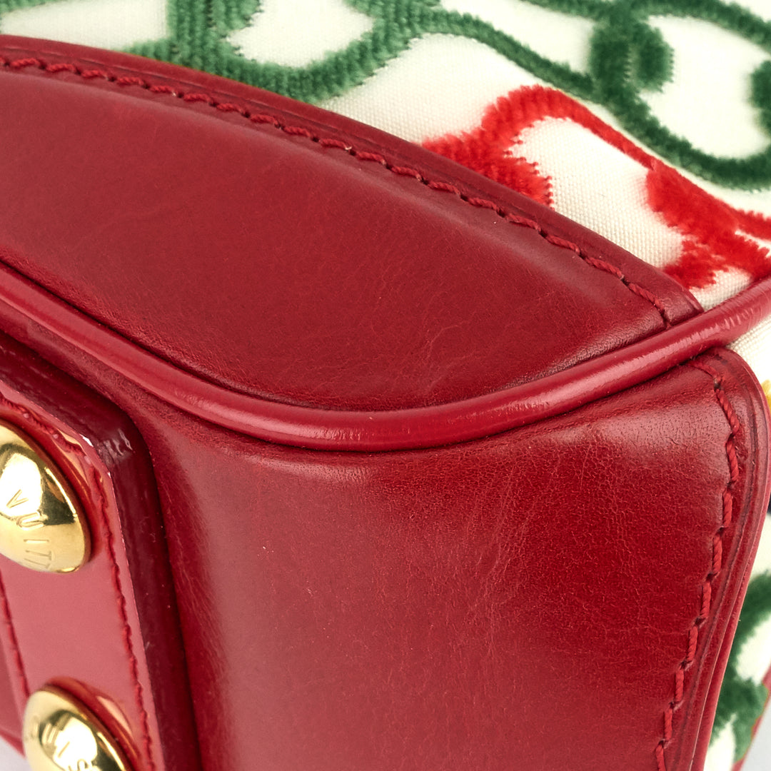 linda mini monogram charms velvet chains bag